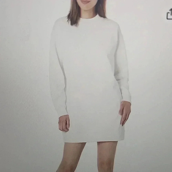 VINCE MOCK NECK MINI SWEATSHIRT DRESS SIZE XS - Picture 2 of 5